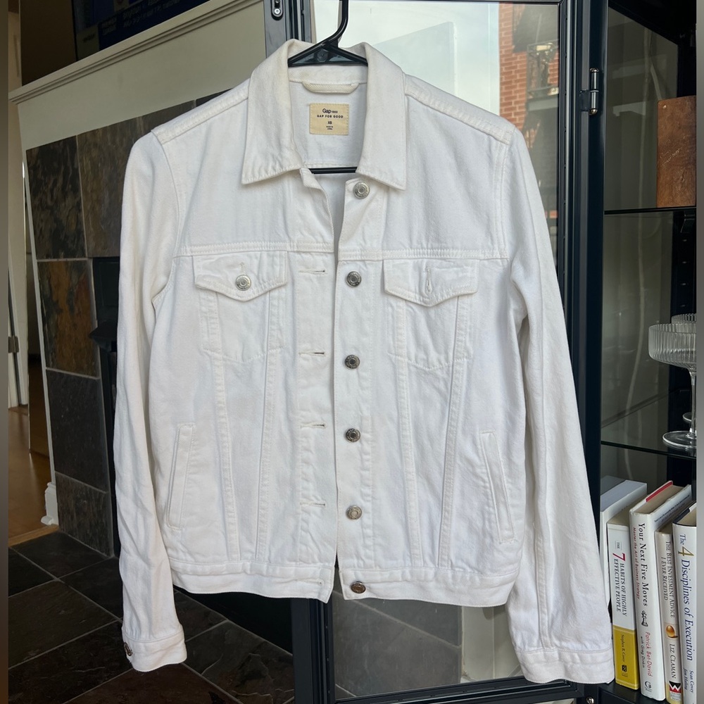 White denim jacket